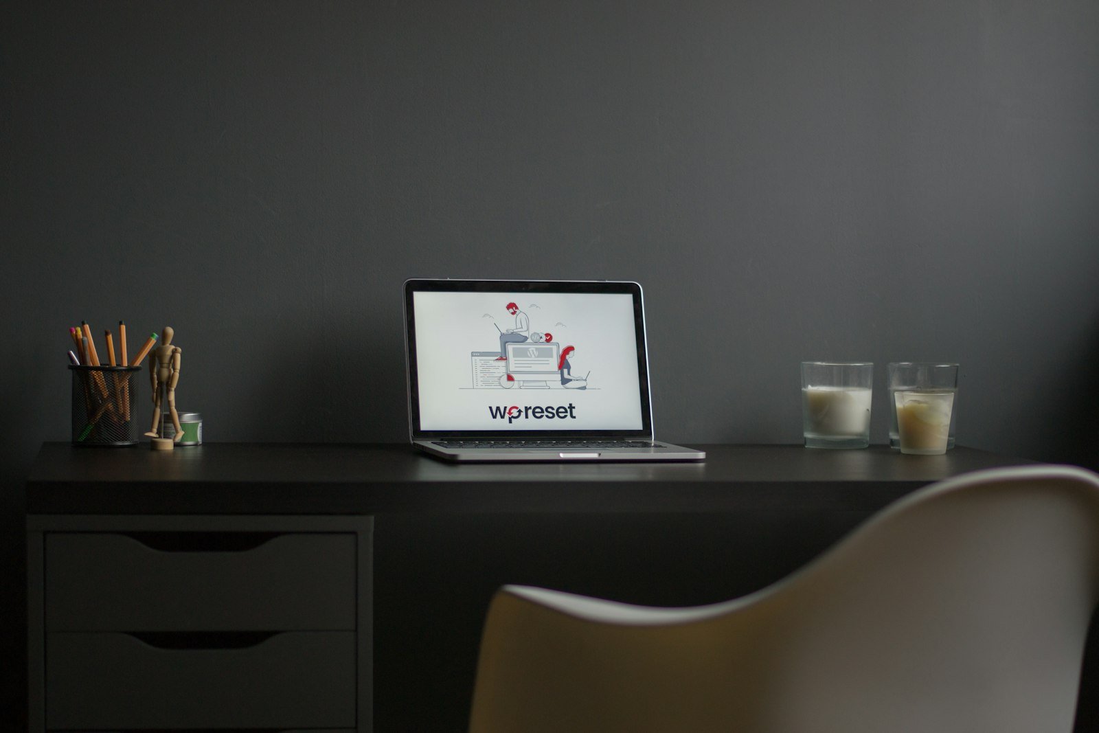 Blog and portfolio website on a laptop