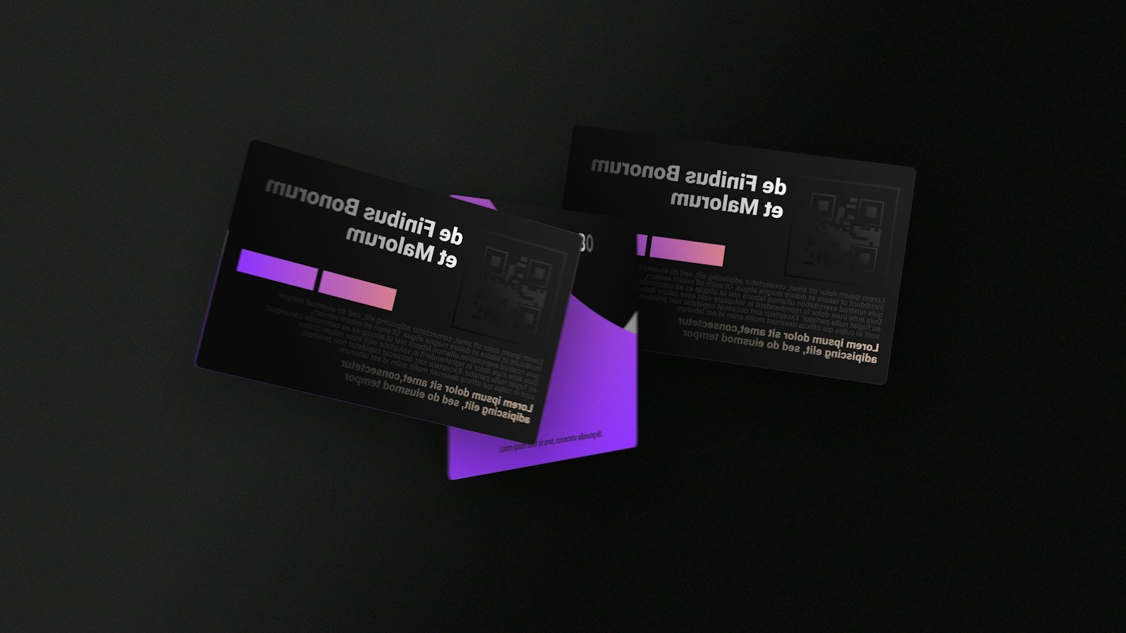 Brand identity on business cards