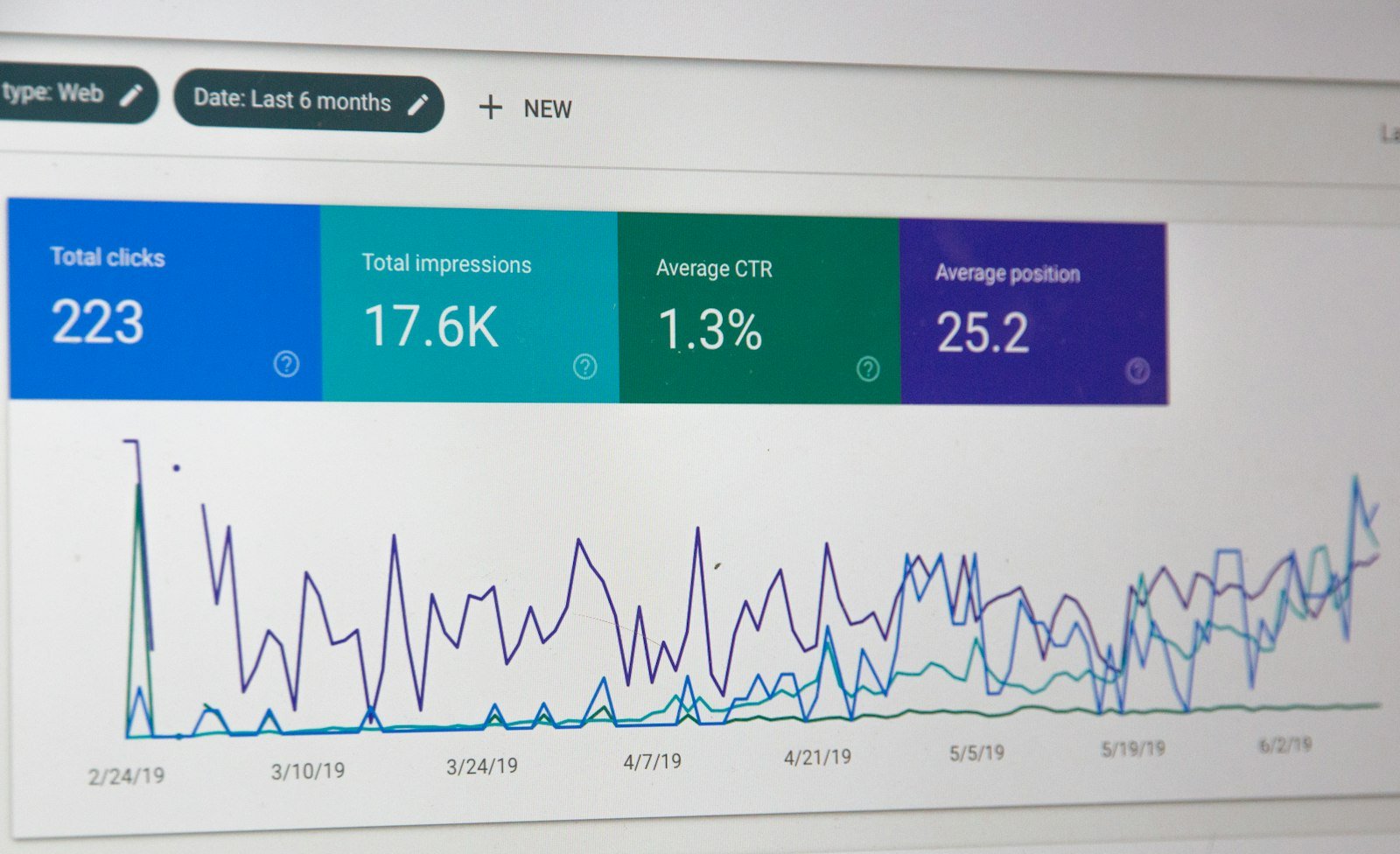 Technical SEO audit data on a monitor